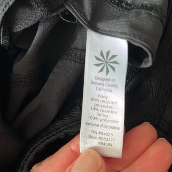 Athleta Lined Running Shorts Black Size S - Picture 5 of 5